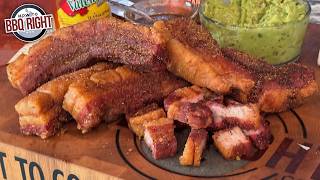 Super CRISPY Smoked Pork Belly [upl. by Olympie]