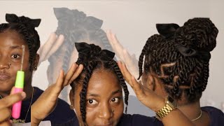 EASY DIY PROTECTIVE STYLE Using RubberBand and Crochet Method Ft Exyhair diy hairextensions [upl. by Schiffman376]