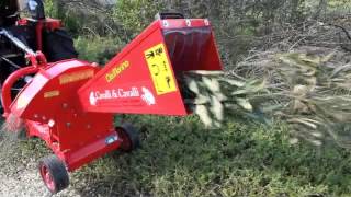 biotrituratore cippatore con trattore Carraro3200 prova su campo cavalliecavalli Srl Sardegna [upl. by Navap158]