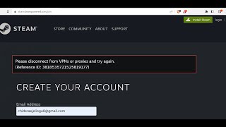 How to Create a Steam AccountDisconnect from VPNs and proxies issue [upl. by Hintze]