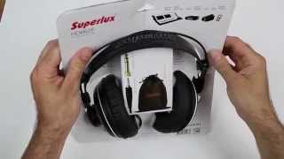 Superlux HD662 F Headphones Auriculares Unboxing desembalaje thomann thooman [upl. by Adnoral]