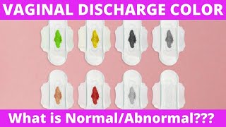 Vaginal Discharge What is normal or AbnormalDischarge colors and their meaning [upl. by Aika]