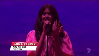 Janaki Easwar  Dusk Till Dawn  The Voice Australia 2021  Latest Episode [upl. by Yerffej]