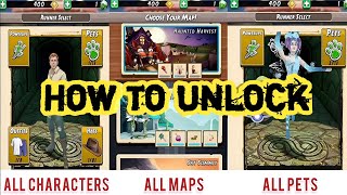 How to unlock Temple Run 2 All Characters Maps Hats amp Pets [upl. by Neirod]