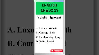 English Analogy improve your knowledge [upl. by Rinee]