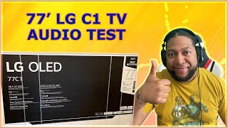 LG 77quot C1 OLED TV  TV Audio VS ARC Receiver Audio [upl. by Metah]