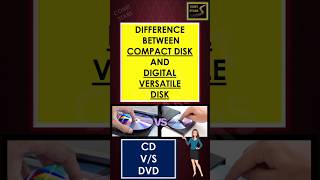 Difference Between Compact and Digital Versatile DiskCompact Disc vs Digital Versatile Disc shorts [upl. by Cynar]