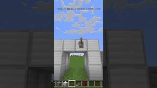 How To Make A Simple Piston Door Minecraft Tutorial [upl. by Haon]