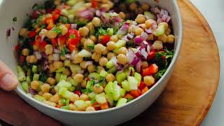 Favorite Chickpea Salad [upl. by Airaet]