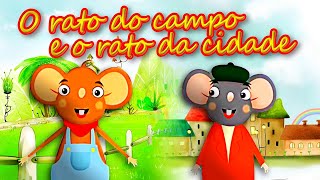 O RATO DO CAMPO E O RATO DA CIDADE  fabulas de Esopo [upl. by Mairhpe]