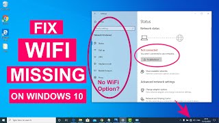 Fix WiFi Not Showing in Settings On Windows 10  Fix Missing WiFi [upl. by Okia]