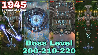 1945 AIR FORCE Boss Level 200210220 Hard Mode [upl. by Odarbil]