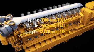 Caterpillar Electric Power 10MW GCM34 Natural Gas Engine [upl. by Eellek]