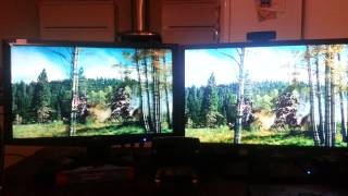 TN vs IPS Monitors Acer GD245hq VS Dell Ultrasharp 2412M [upl. by Anaeirb]