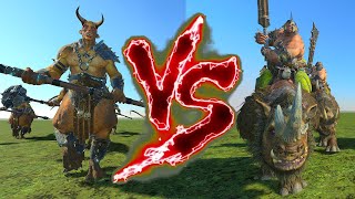 Dragon Ogres VS Crushers Great Weapons Total War Warhammer 3 [upl. by Modeste]