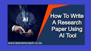 BEST AI Tool To Write A Research Paper [upl. by Sesiom]