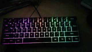 Snpurdiri 60 Gaming Keyboard in the Dark✨ [upl. by Anhoj]