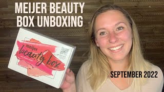 Meijer Beauty Box  September 2022  A DrugStore Beauty Box [upl. by Eidnalem5]