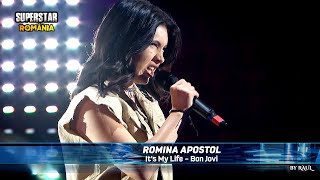 SEMIFINALA 2 SuperStar România  Romina Apostol ♫ Cover 2 Bon Jovi  It’s My Life [upl. by Ellerrehc]