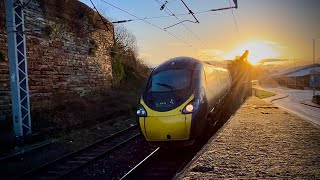 Avanti West Coast train leaving Carlisle Train Station avantiwestcoast trainspotting train [upl. by Earle17]