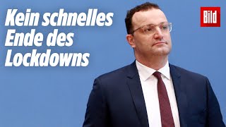 Spahn über CoronaLockdown Schnelles Ende wird es nicht geben [upl. by Hulbert]