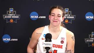 Emily Engstler and Quentin Hillsman postgame vs South Dakota State [upl. by Noirda]