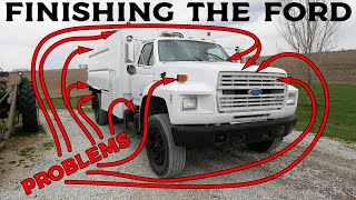 Ford F700 Cummins Chipper Truck Project  P Pump Fuel System Brake Chambers and Wiring  Final [upl. by Idoux]