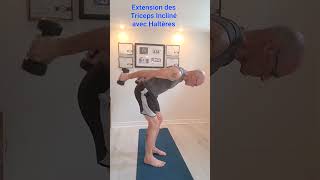 Extension des Triceps Incliné avec Haltères  Dumbbell Inclined Tricep Extension [upl. by Davison]