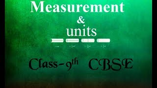 Chapter 1  Measurements and units  with Notes  Complete Chapter  Class 9th [upl. by Griffiths]