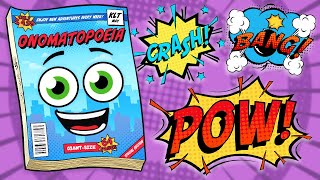 The Onomatopoeia Song  Language For Kids  KLT [upl. by Assirrak]