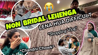 CHANDNI CHOWK Se NonBridal Lehenga Lena Hua Mushkil😥 Bridal NonBridal  Musafir with Mic [upl. by Ayouqat]