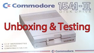 Commodore 1541II unboxing and Testing [upl. by Ailam269]