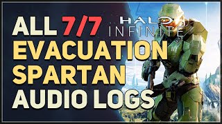 All 7 Evacuation Spartan Audio Logs Halo Infinite [upl. by Idisahc428]