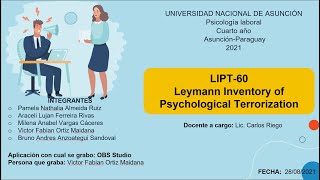 Leymann Inventory of Psychological Terrorization  LIPT60 [upl. by Gillespie]