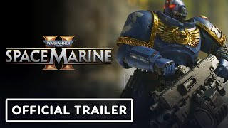 Warhammer 40000 Space Marine 2  Official Weapon Heavy Bolter Trailer [upl. by Benis]