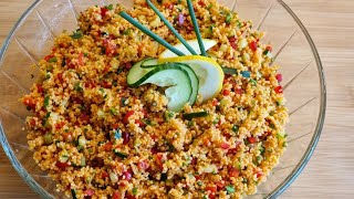 Weltklasse 5 Sterne sooo ein leckeren Couscous Salat habt Ihr bestimmt noch nicht gegessen Rezept [upl. by Mitzie]