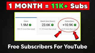 Free Subscribers Website  How To Increase Subscribers On YouTube Channel  Subscriber Kaise Badhaye [upl. by Mitran]