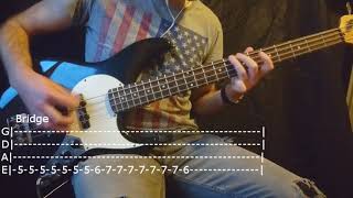 Nirvana  Come As You Are Bass Cover Tabs [upl. by Sanchez]