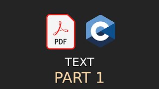 PDF Parser in C  Extracting Text [upl. by Rehteh]