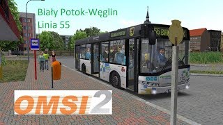 OMSI 2 Biały PotokWęglin Linia 55 Solaris Urbino 10 III [upl. by Meara845]