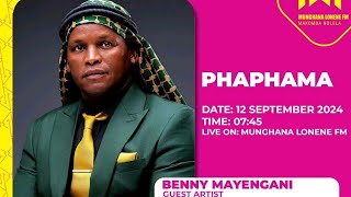 Benny mayengani 2024 live on Munghana Lonene FMalbum update do you still remember live on air [upl. by Elbag26]