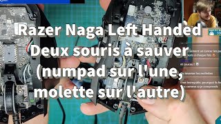 Razer Naga Left Handed Deux souris à sauver numpad sur lune molette sur lautre [upl. by Akinek]