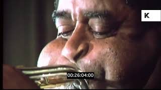 1970s Dizzy Gillespie Jazz Trumpet  Premium Footage [upl. by Naashom]