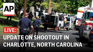 LIVE Police give update on shootout in Charlotte North Carolina [upl. by Ferriter]