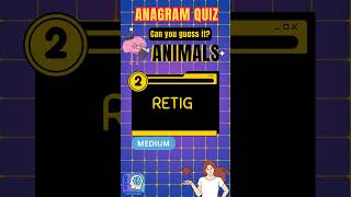 ANAGRAM QUIZ Can You Solve These Anagrams mindmysteries360 anagrams quizshorts [upl. by Fanni]