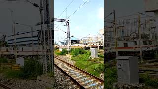 Only locomotive at basinbridge yard 🚂 locomotive wap7 yard ytshorts shyamhembram [upl. by Helli]