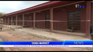 Oredo Council Boss Dr Tom Obaseki Takes Delivery Of Forty Lockup Stores [upl. by Naeruat830]