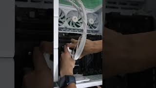 Aesthetic white PC Build shorts [upl. by Yelwar591]