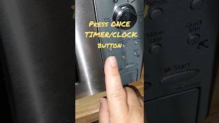 How to SET CLOCK Panasonic Genius Prestige MICROWAVE home tips how [upl. by Yltneb]