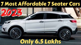 Most Affordable 7 Seater Cars In India 2023  7 Seater Cars In India [upl. by Anid]